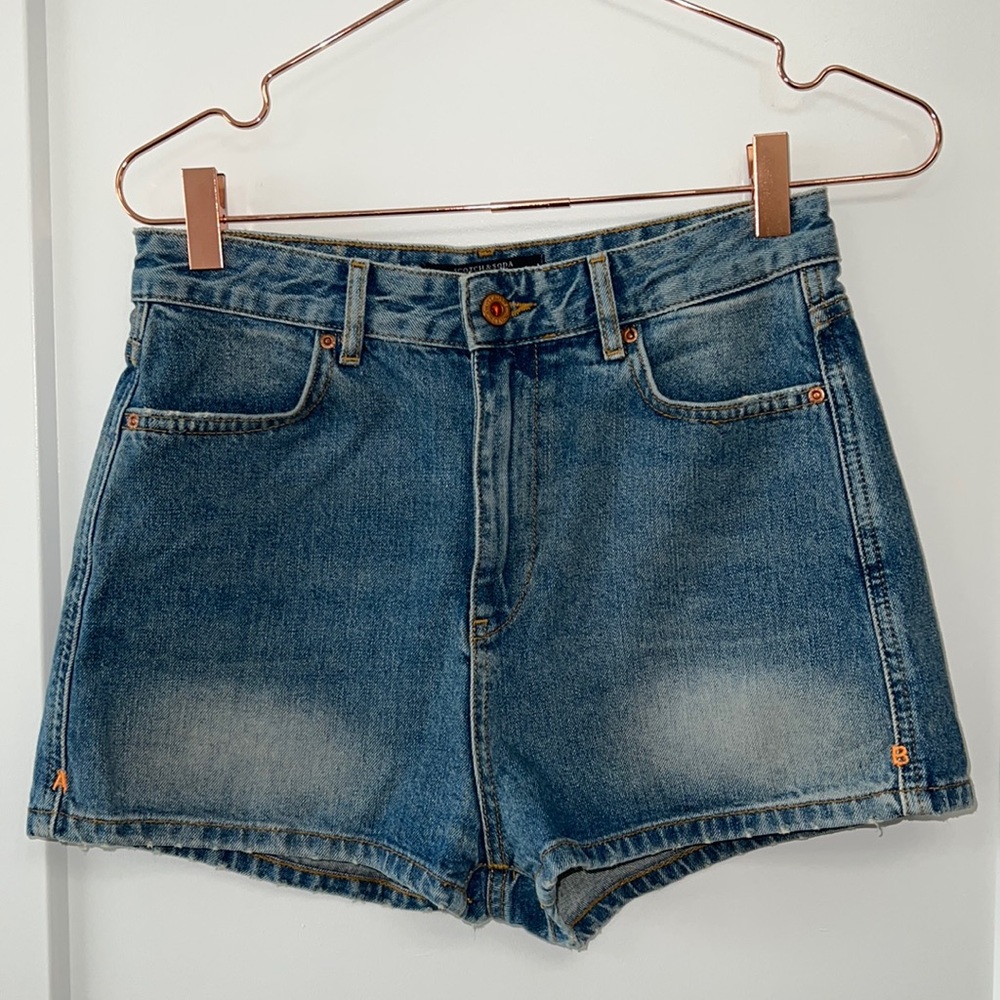 Scotch & Soda Blue Denim Jean Shorts